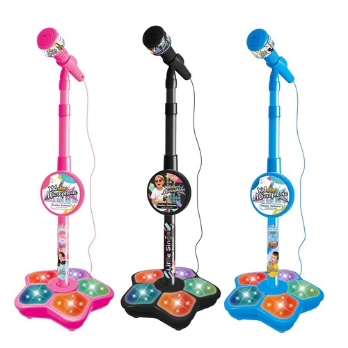 Red microphone and stand - microphone,
