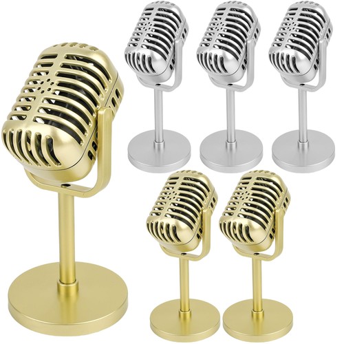 Pack retro style microphone - retro,
