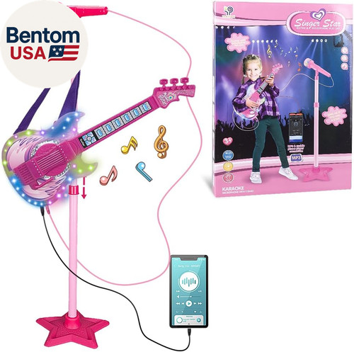 Guitar and microphone - set, for