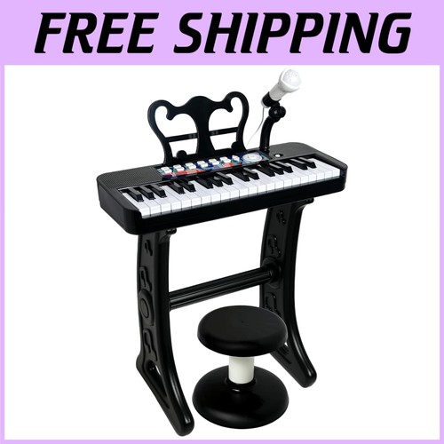 Portable kids piano with stool - kids,